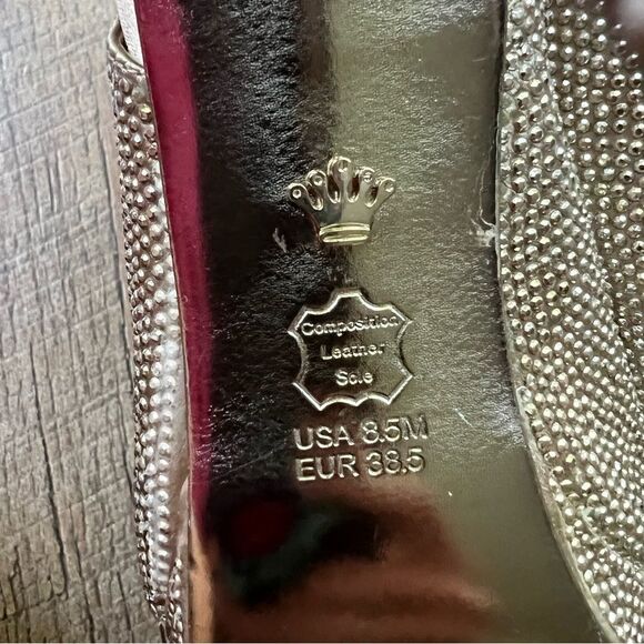 stilettos Nina New York High Heels //
Nina Gold Glitter Stilettos heels Sz 8.5 - Picture 14 of 16